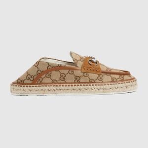 Gucci Horsebit GG Espadrille Flats(PLEASE CHECK AVAILABILITY BEOFRE PURCHASE)